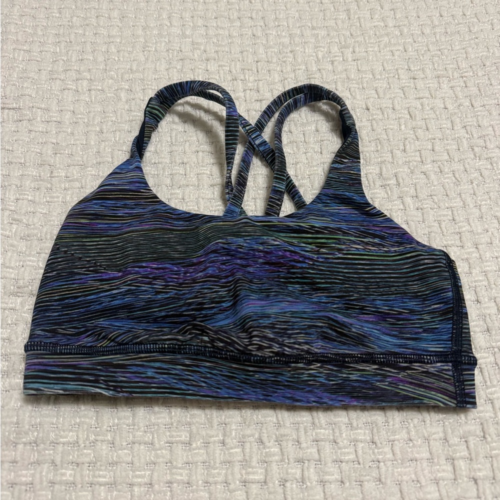 Lululemon Energy Bra; interconnect blue multi.  Women’s size 4.